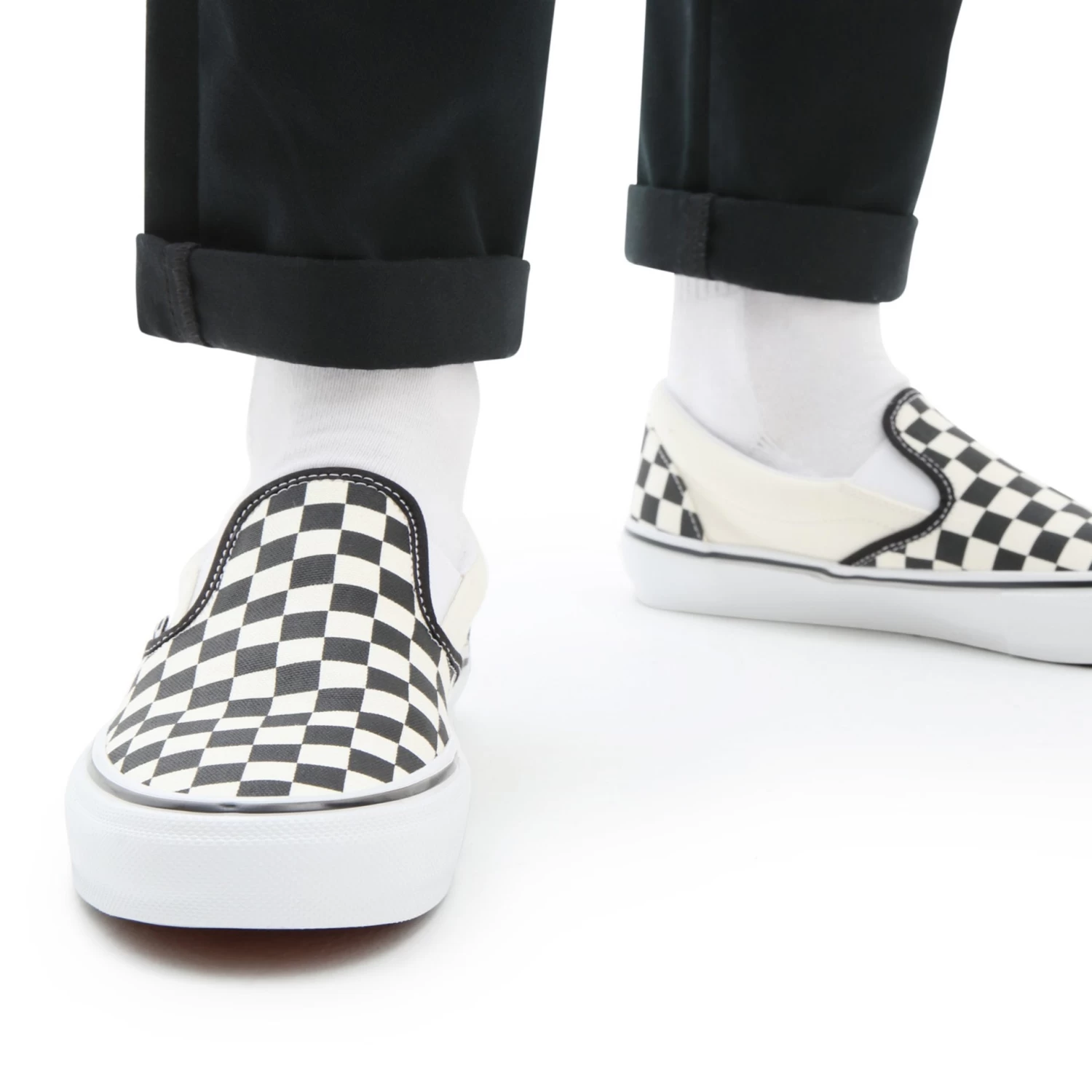 Vans Skate Slip-On Checkerboard Black/ Off White - Afbeelding 2