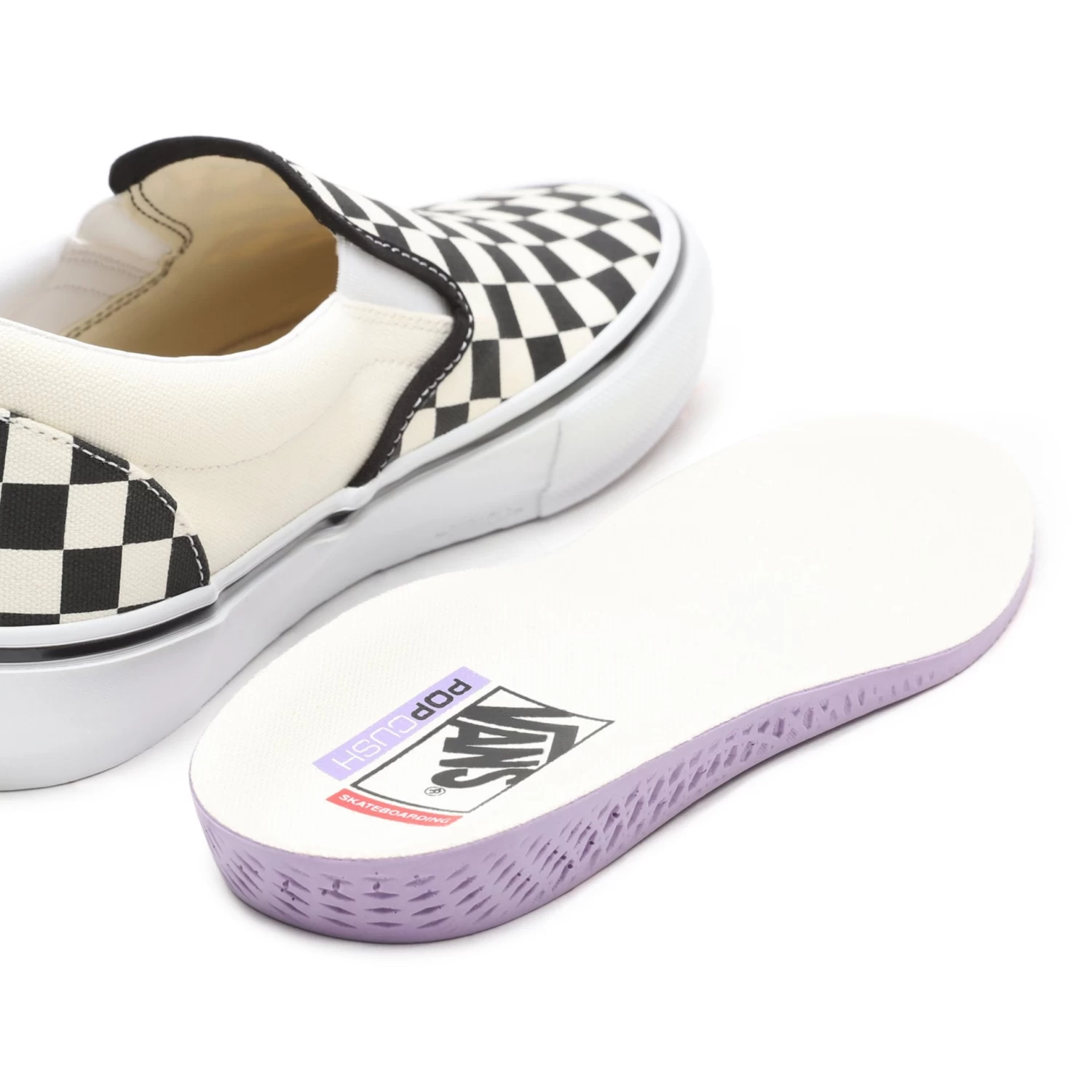Vans Skate Slip-On Checkerboard Black/ Off White - Afbeelding 3