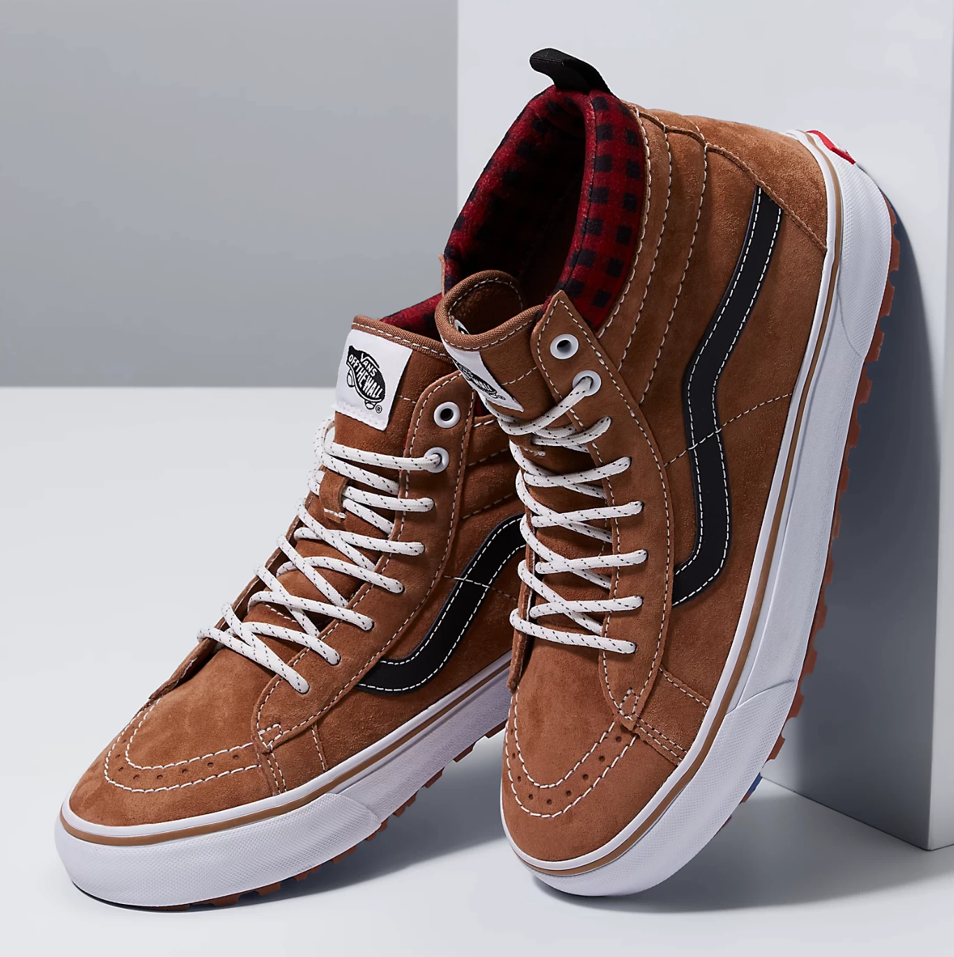Vans Sk8-Hi MTE-1 Plaid Brown/ Black - Afbeelding 4