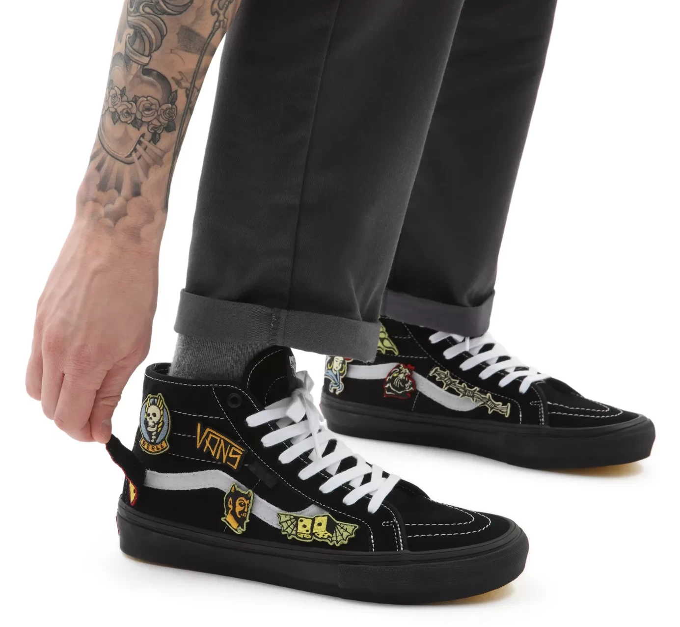 Vans Skate Sk8-Hi Decon Elijah Berle Black/ Black - Afbeelding 8