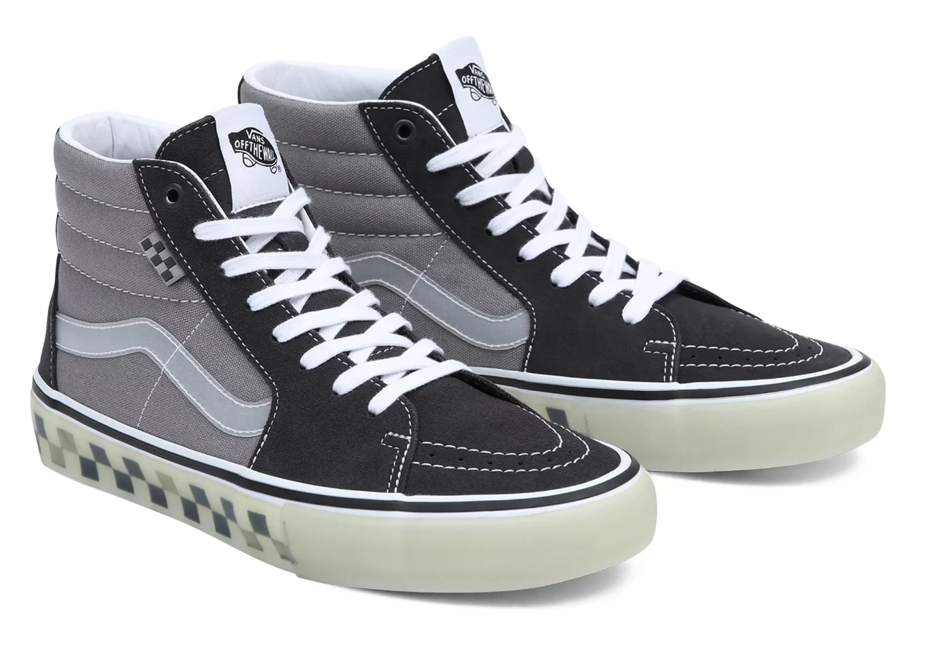 Vans Skate Sk8-Hi Translucent Rubber Grey - Afbeelding 6
