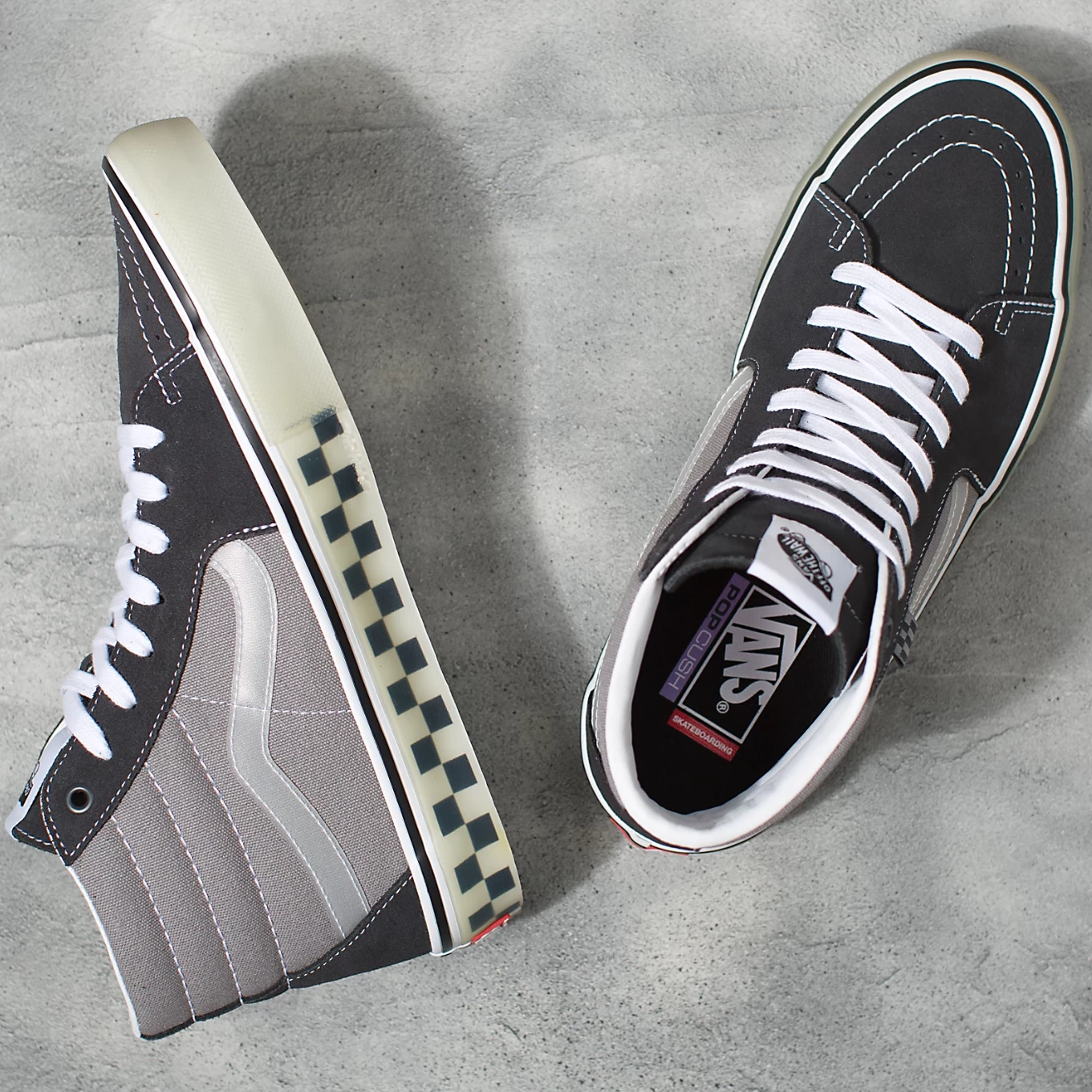Vans Skate Sk8-Hi Translucent Rubber Grey - Afbeelding 11