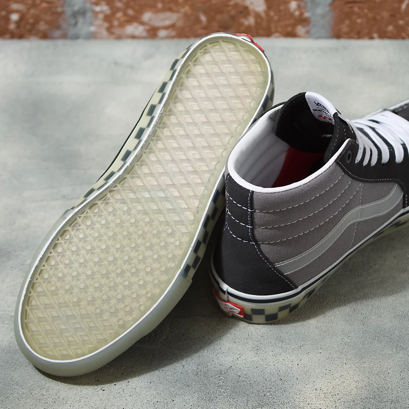 Vans Skate Sk8-Hi Translucent Rubber Grey - Afbeelding 12