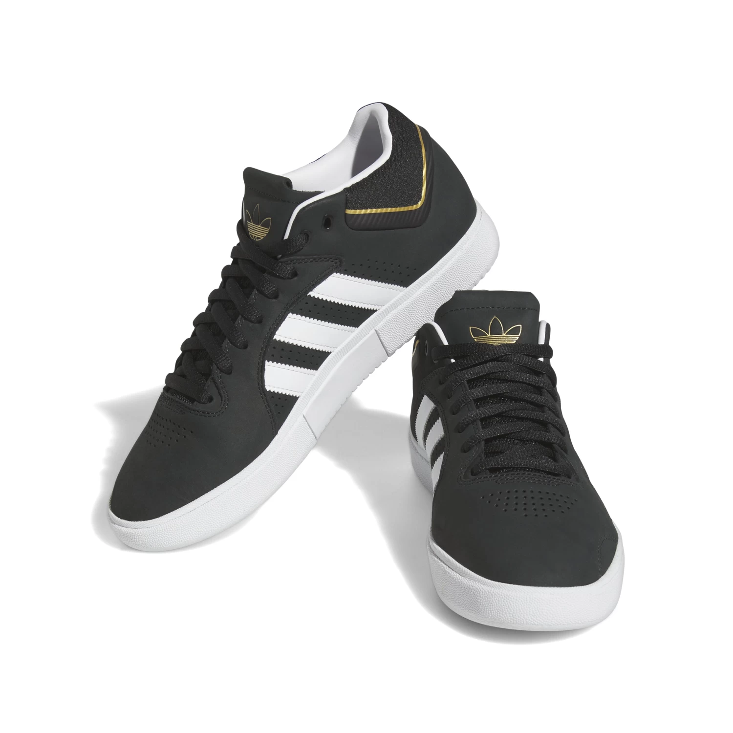 ADIDAS Tyshawn Core Black/ White Gold/ Gold Melange - Afbeelding 4