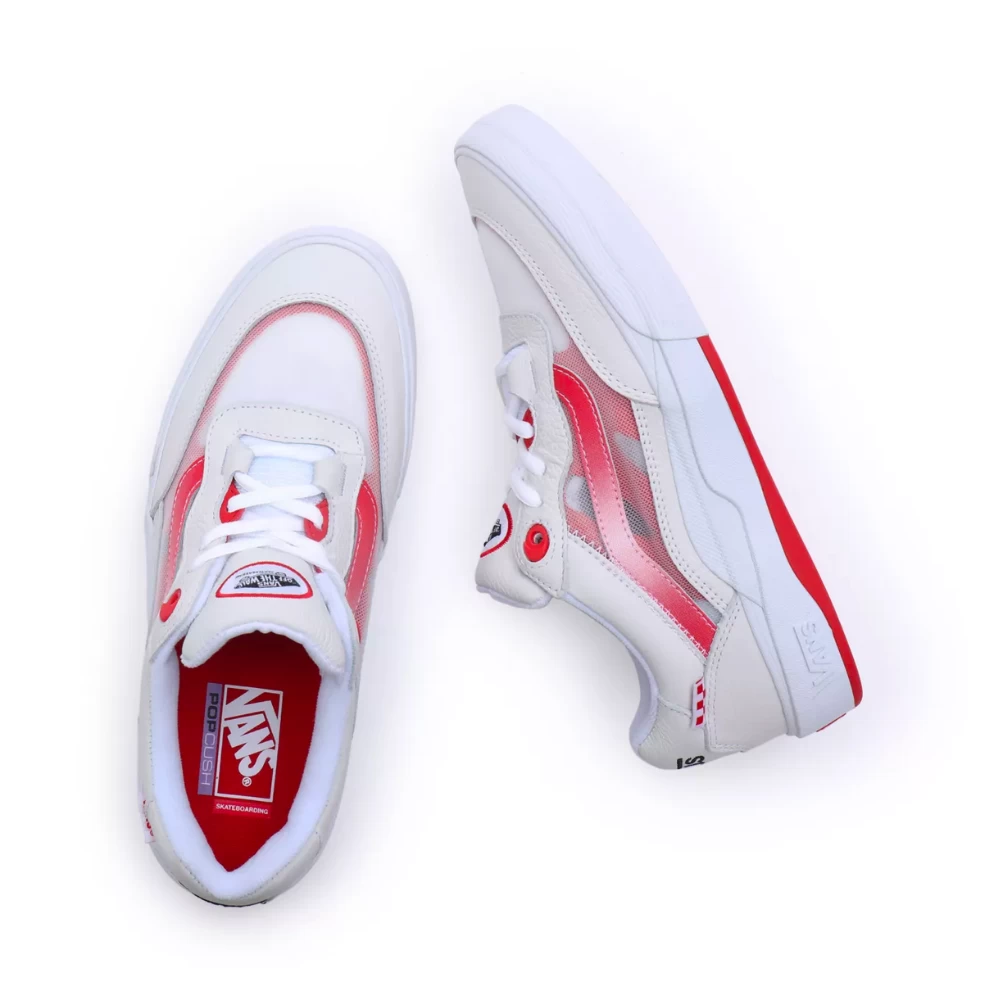 Vans Wayvee Leather True White/Red - Afbeelding 2