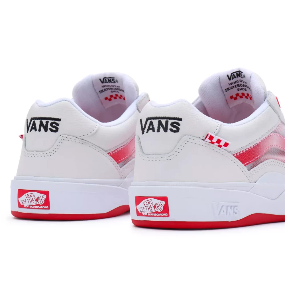 Vans Wayvee Leather True White/Red - Afbeelding 4