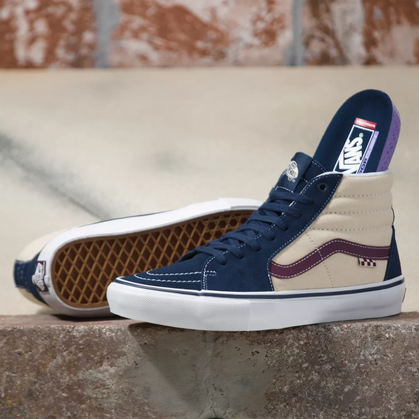 Vans Skate Sk8-Hi Dress Blues/Turtledove - Afbeelding 3