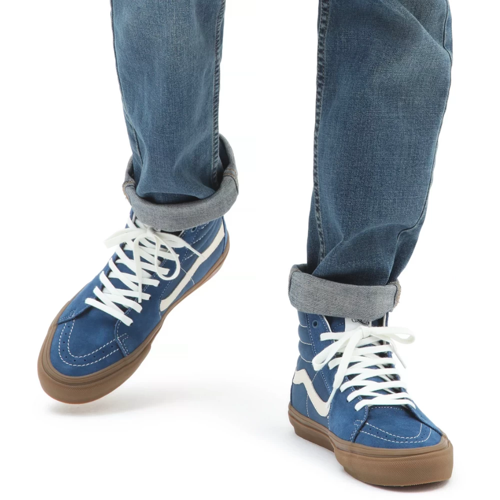 Vans Sk8-Hi Suede Gum Dark Denim - Afbeelding 4